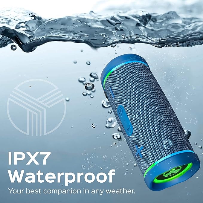 TREBLAB HD77 - Portable Bluetooth Speaker - Powerful 360° Sound, 30W Audio with Impactful Bass, 20H Battery, IPX6 Waterproof, Shockproof, TWS Stereo, Speaker Bluetooth Wireless for Outdoor, Beach Pool