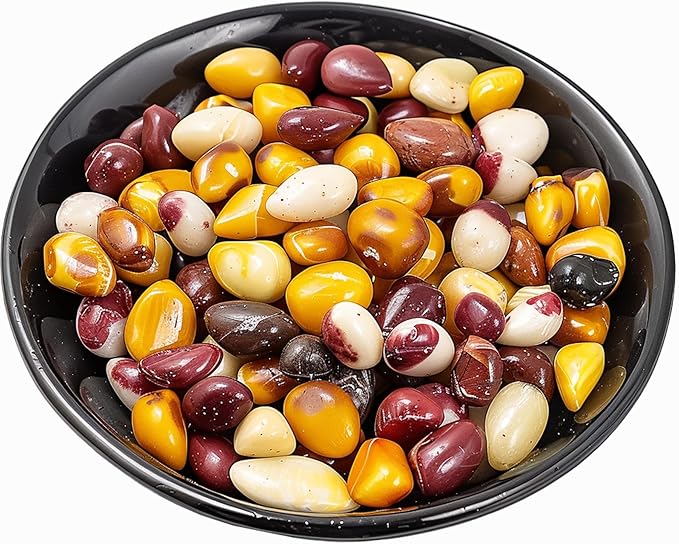 Polished Mookaite Jasper Crystal Chips Set, 0.4", 128 Pcs - Handpicked Tumbled Stones and Crystals Bulk for Healing, Reiki, Meditation, Witchcraft and Home Decor