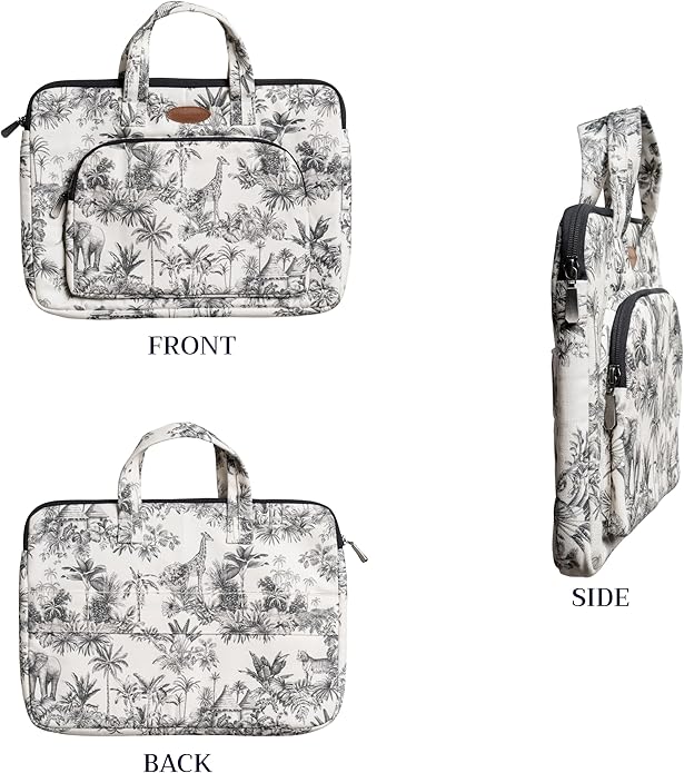 Maison d'Hermine Laptop bag with front pocket Stain and water repellent Cotton canvas