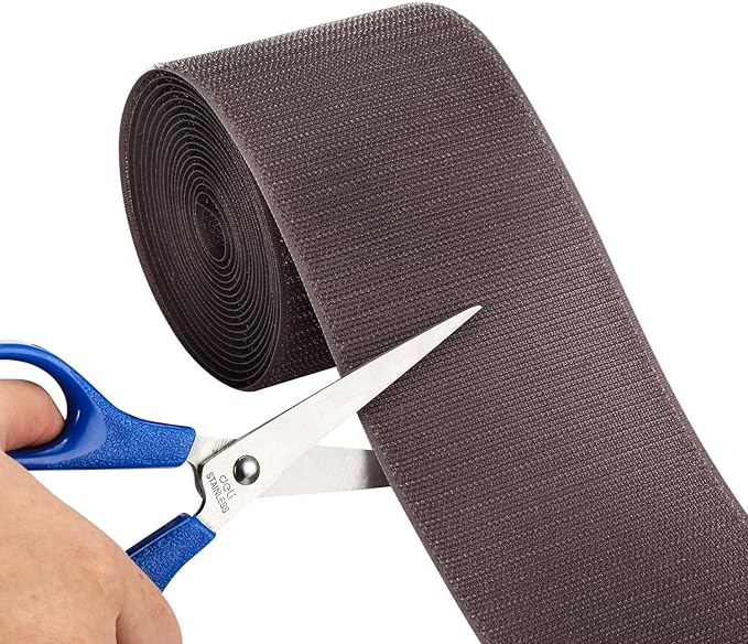 WILLBOND 2 Pack 10 ft x 3 Inch Cable Floor Strip Cable Cover Cords Carpet Protector Management Hook and Loop Tape for Wires on Floor Cords and Prevent a Trip Hazard (Gray)