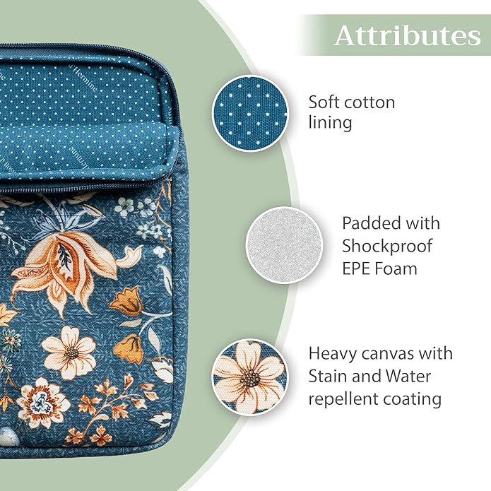Maison d'Hermine Laptop bag with front pocket Stain and water repellent Cotton canvas