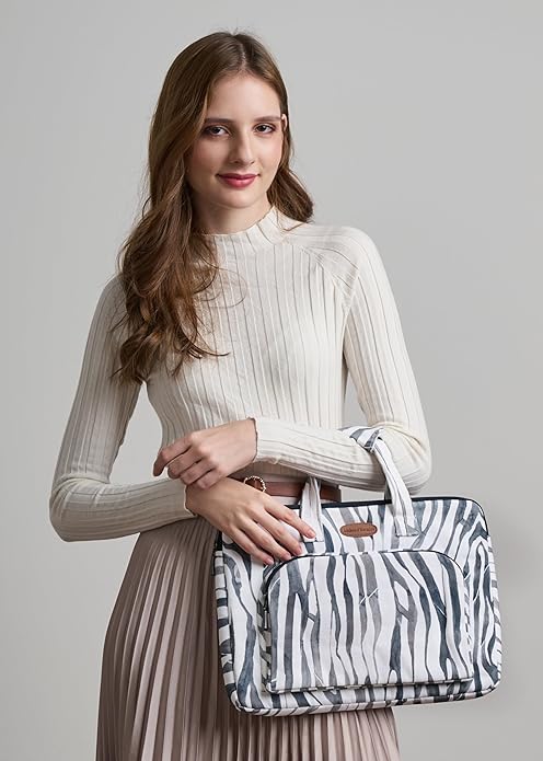 Maison d'Hermine Laptop bag with front pocket Stain and water repellent Cotton canvas