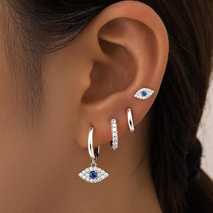 Small Gold Huggie Hoop Earrings Set for Women Men Hypoallergenic 14K Plated Stack Cartilage Earrings, Multiple Piercing Lightweight Mini Thin Cute Dainty Trendy Jewelry Set Christmas Gifts for Women
