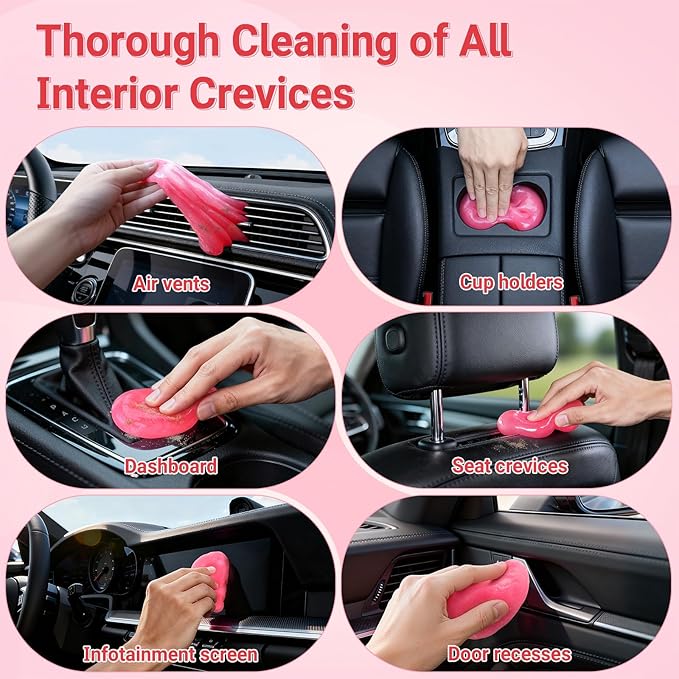 COLORCORAL Universal Cleaning Gel Dust Cleaner for PC Keyboard Car Detailing Office Electronics Laptop Dusting Kit Computer Dust Remover, Computer Gaming Car Accessories,Christmas Stocking Stuffers