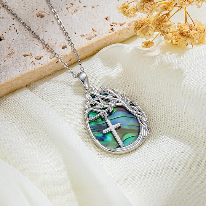 Jewish Jewelry Tree of Life Necklace 925 Jewish Sterling Silver Pendant Necklace Women Gift