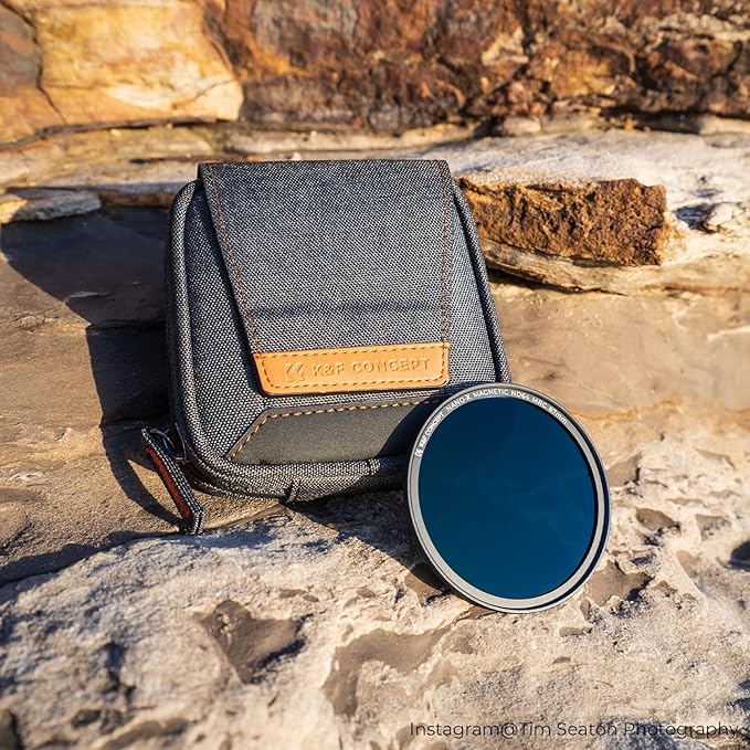 K&F CONCEPT 4 in 1 Basic Model Lens Filter Pouch Up to 95mm solar filter Pouch Case Camera Lens Filter Storage Wallet for ND UV CPL Filter Waterproof Filter Case