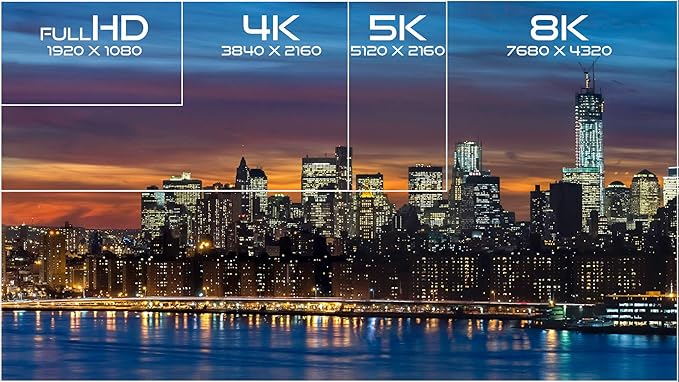 HDMI 2.1 Certified Cable Supports 10K 8K @60Hz and 4K @120Hz Compatible with All TVs, BluRay, Xbox Series X, PS5 (15 Feet)