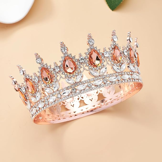 Queen Crown Rhinestone Wedding Crowns and Tiaras for Women Costume Party Hair Accessories Princess Birthday Crown Crystal Bridal Crowns