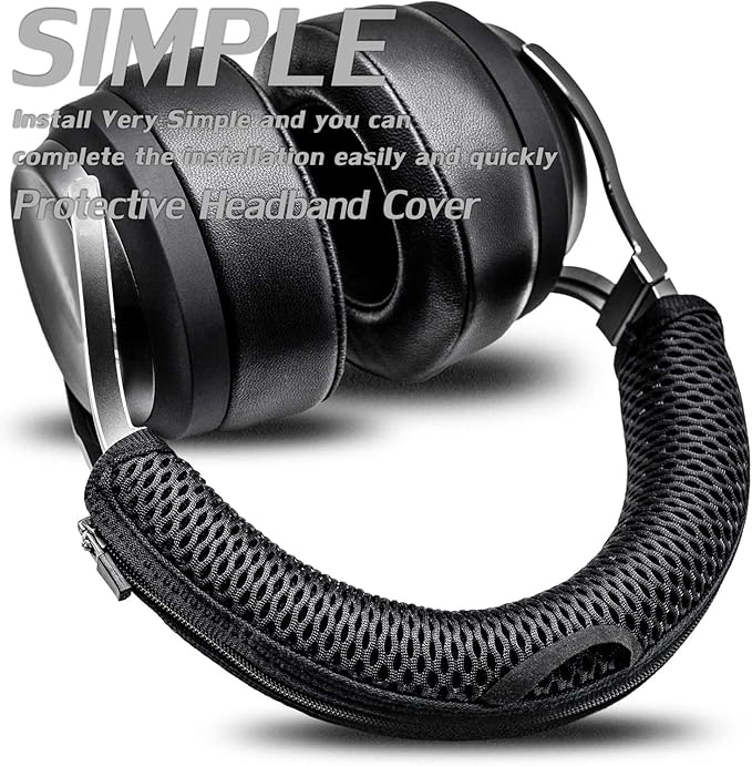 Protective Headband Cover for ATH M Series & Virtuoso - Compatible with Virtuoso XT, SE, Wireless, M50X, M50XBT, M50, M40X & More (Black Breathable Mesh Fabric)
