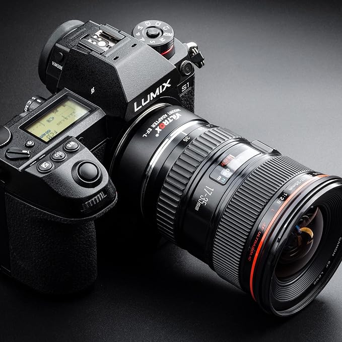 Viltrox EF-L Electronic AF Auto Focus Lens Mount Adapter Compatible with Canon EF/EF-S Lens to L Mount Camera Leica SL SL2/Panasonic S1 S1R S1H/Sigma fp