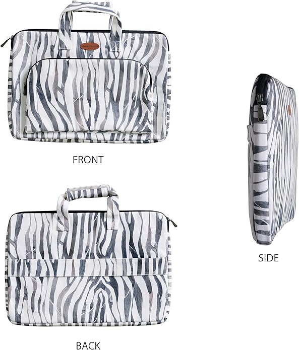 Maison d'Hermine Laptop bag with front pocket Stain and water repellent Cotton canvas