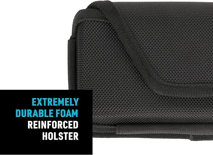 Nite Ize Clip Case Hardshell Universal Rugged Holster - Holster for Men's & Women's Belts - Utility Belt Pouch - Phone Accessories - Cell Phone Pouch - X-Large, Black