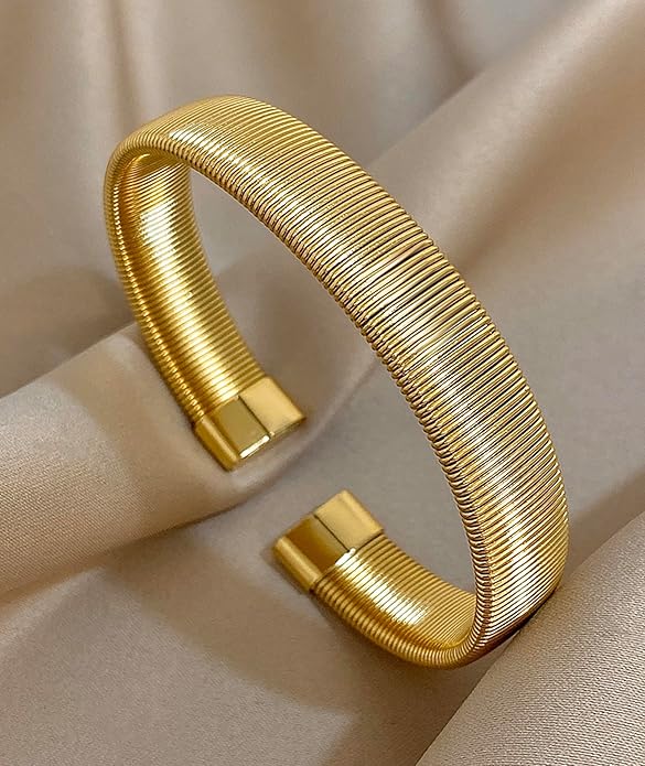 hotoo Minimalist Cuff Bracelets for Women Stackable Bracelet Christmas