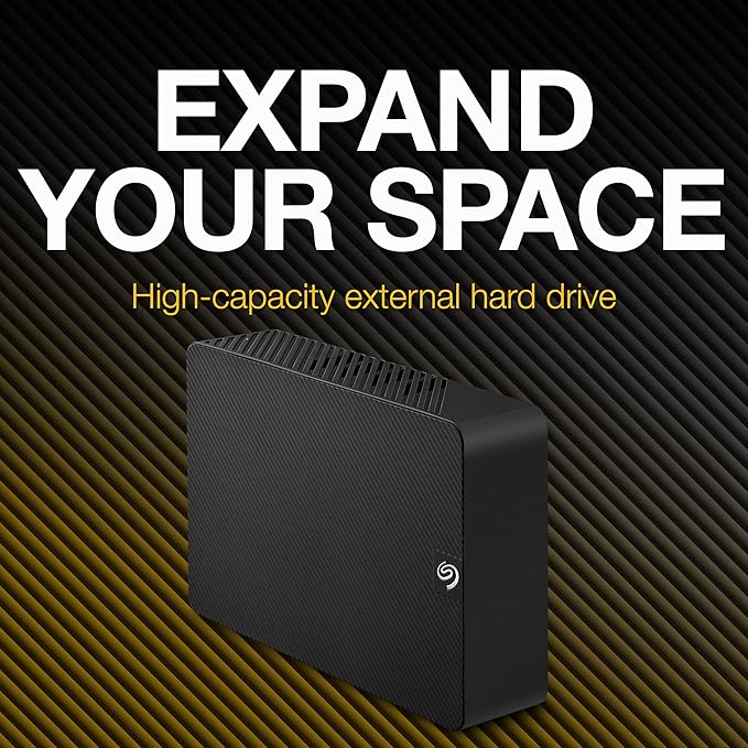 Seagate Expansion 16TB External Hard Drive HDD - USB 3.0, with Rescue Data Recovery Services (STKP16000400)