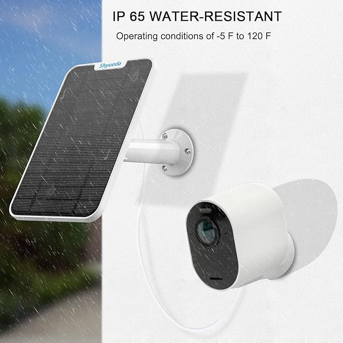 4W Solar Panel Charging Compatible with Arlo Pro 3/Pro 4/Pro 5S/Ultra/Ultra 2 only, with 13.1ft Waterproof Charging Cable, IP65 Weatherproof,Includes Secure Wall Mount(3-Pack)(Magnetic Connector)