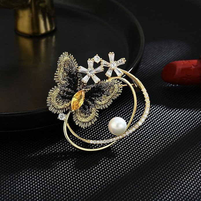 Animal Brooch for Women Girls Rhinestone Animal Brooch Lapel Pin Jewelry Gift for Mom Wife