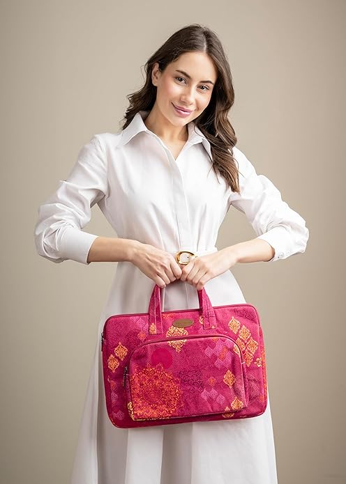 Maison d'Hermine Laptop bag with front pocket Stain and water repellent Cotton canvas