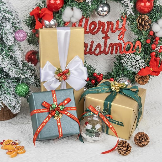 NESCCI Matte Wrapping Paper,Solid Color Pearly-Lustre Paper-3 Roll,17 Inches X 32.8 Feet Per roll.Gift Wrapping Paper,Perfect for Wedding,Valentine's Day,Birthday, Christmas,Baby Shower.
