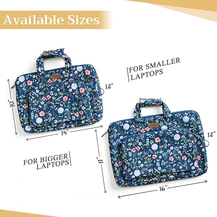Maison d'Hermine Laptop bag with front pocket Stain and water repellent Cotton canvas
