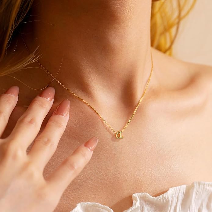 Yoosteel Valentines Gifts for Her Women - Layered Initial Necklaces for Women Trendy 14K Gold Plated Letter A-Z Necklace Gold/Silver Initial Necklace Stack Birthday Gifts for Teen Girls Jewelry