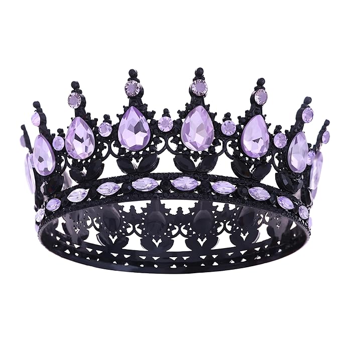 Queen Crown for Women Crystal Tiara for Girl Rhinestone Wedding Headband for Bride Hair Accessories for Costume Birthday Party Prom Gifts