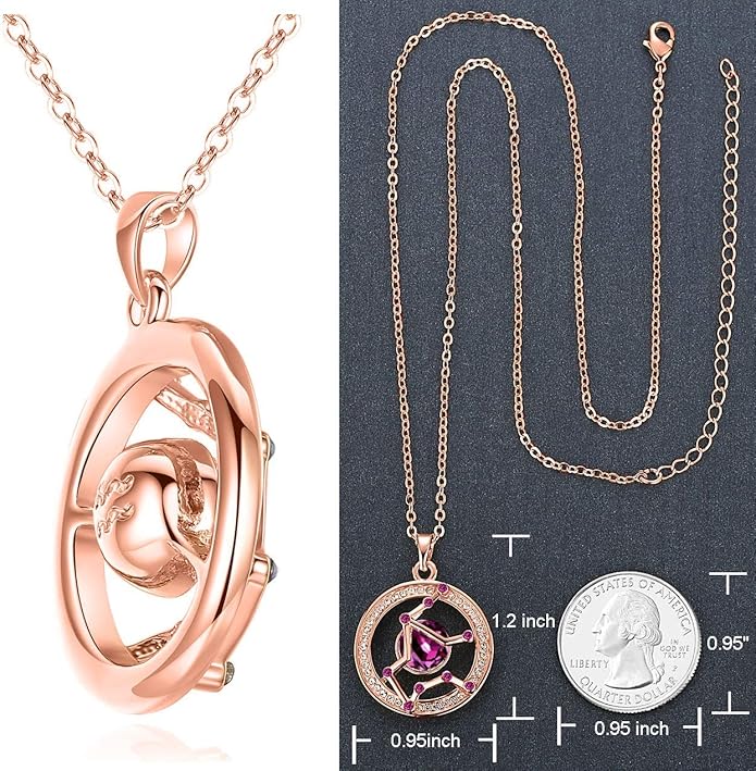 Leafael "Superstar Zodiac Constellation Pendant Necklace Made with Premium Crystal Horoscope Jewelry, Gold or Rose Gold Plated, 18"+ 2"