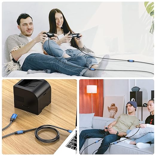 USB 2.0 Type A Male to A Female Active Repeater Extension Cable 30ft, High Speed 480 Mbps