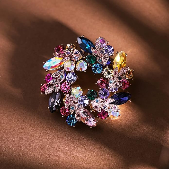 Brooch Pins For Women Fashion, Flower Brooches Jewelry For Women Floral Series Brooches And Pins Designer Lady's Costume