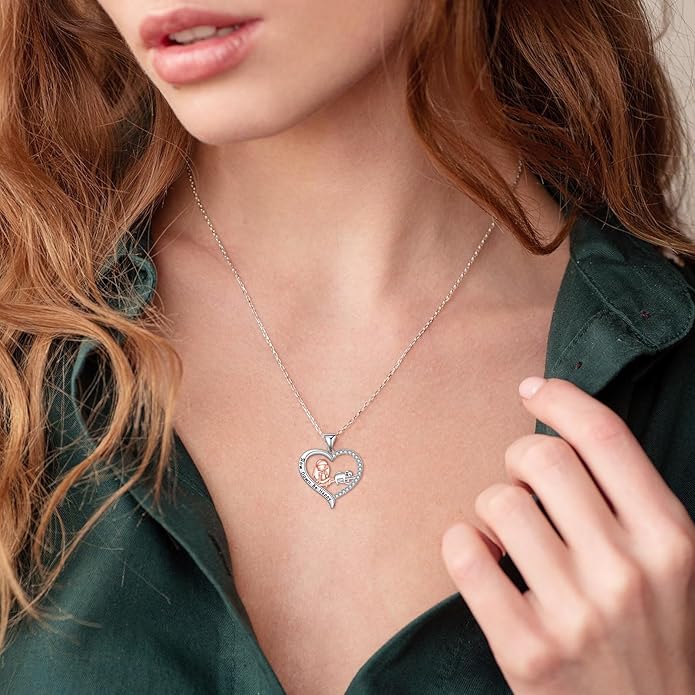 Animal Necklace Cat/Fox/Otter/Sloth/Cow/Highland Cow/Koala Necklace Cute Animal Jewelry Gifts for Women