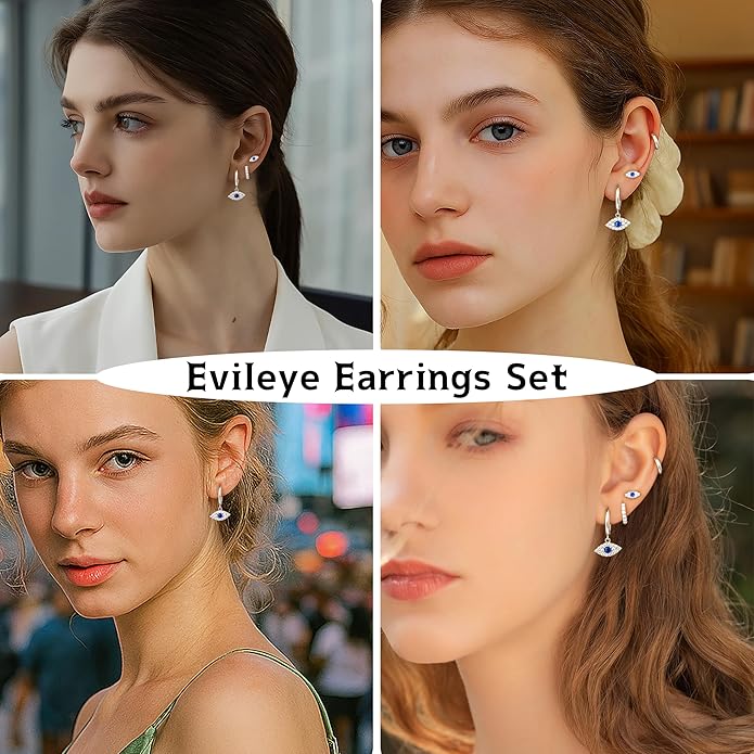 Small Gold Huggie Hoop Earrings Set for Women Men Hypoallergenic 14K Plated Stack Cartilage Earrings, Multiple Piercing Lightweight Mini Thin Cute Dainty Trendy Jewelry Set Christmas Gifts for Women