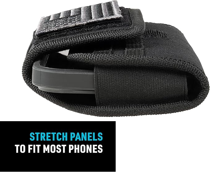 Clip Case Horizontal Universal Phone Holster - XXL - USA Patch