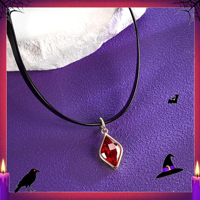 Heart Necklace Valentines Day Gifts for Her, Black Heart Choker Necklace Red Ribbon Choker Love Jewelry as New Year Gifts, Red Velvet Chocker Vintage Jewelry as Birthday Gift for Women