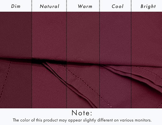 Ruvanti Cloth Napkins - 100% Cotton Dinner Napkins, Hem Stitched Corners, 18x18 Inch, 12 Pack - Soft, Absorbent, Durable, Reusable, Wrinkle Resistant for Formal Dining & Everyday Use - Burgundy