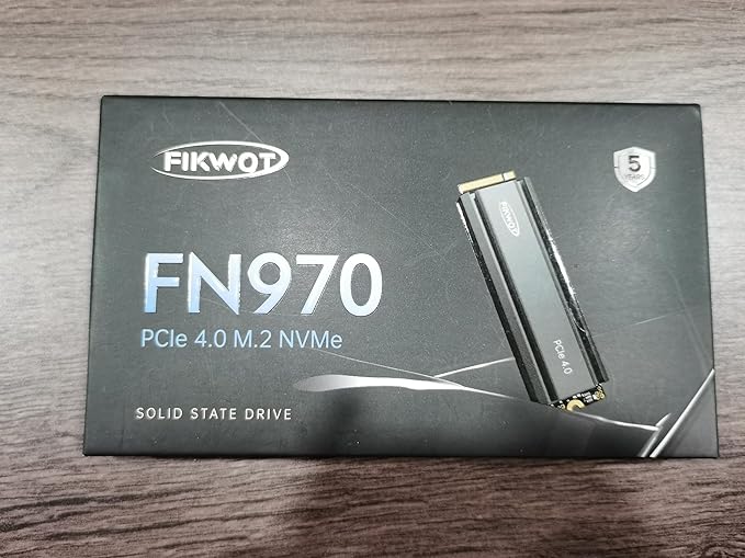 FN970 4TB M.2 2280 PCIe Gen4 x4 NVMe 1.4 Internal Solid State Drive with Heatsink - Speeds up to 7,400MB/s, Configure DRAM Cache, Compatible PS5 Internal SSD