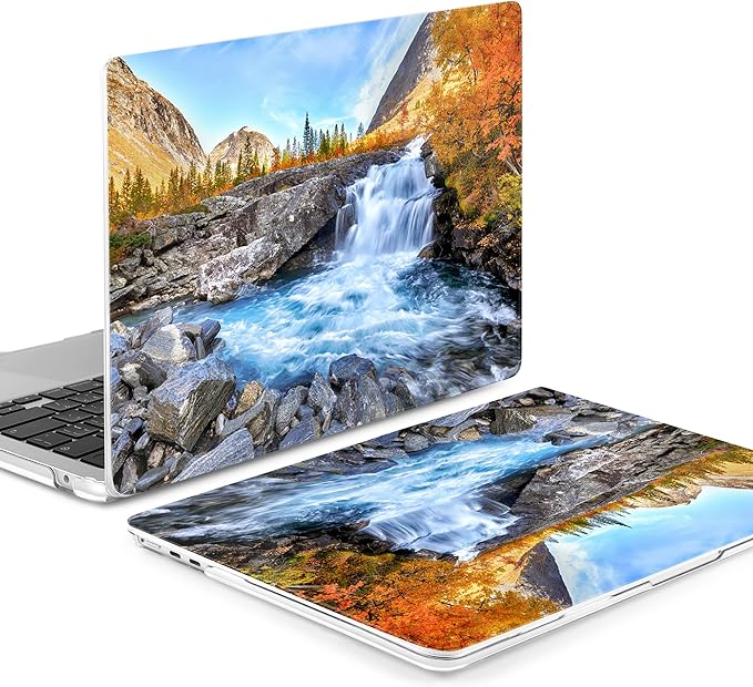 Batianda Premium Case for New MacBook Air 15 inch 2025 M4 2024 2023 with M3 M2 Chip Model A3114 A2941, Designed Protective Plastic Hardshell & Keyboard Cover & Screen Protector, Fall