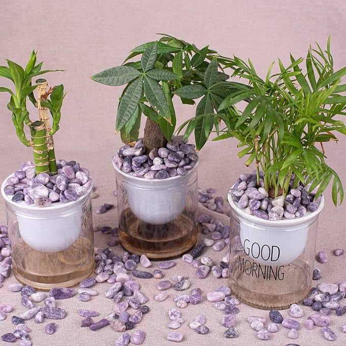 Polished Lepidolite Crystal Chips Set, 0.4", 128 Pcs - Handpicked Tumbled Stones and Crystals Bulk for Healing, Reiki, Meditation, Witchcraft and Home Decor