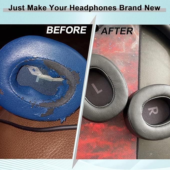 Replacement Earpads for JBL Tune 700(700BT)/710(710BT)/720(720BT)/750(750BT,750BTNC)/760(760NC)/770(770NC) Headphones, Ear Pads Cushions with Softer Noise Isolation Foam.