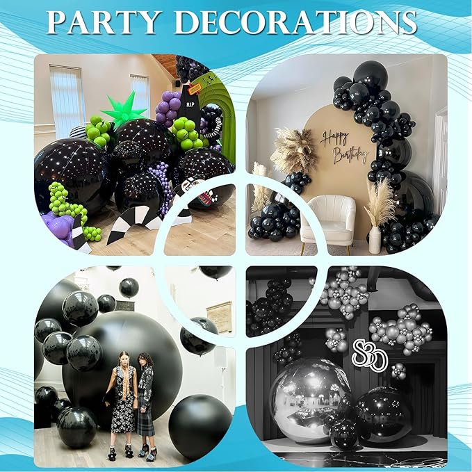 Inflatable Mirror Ball Set, 6-Piece Airtight Large Hanging & Standing Inflatable Disco Disco with 1200W Electric Pump for Party, Wedding, Pool, Events