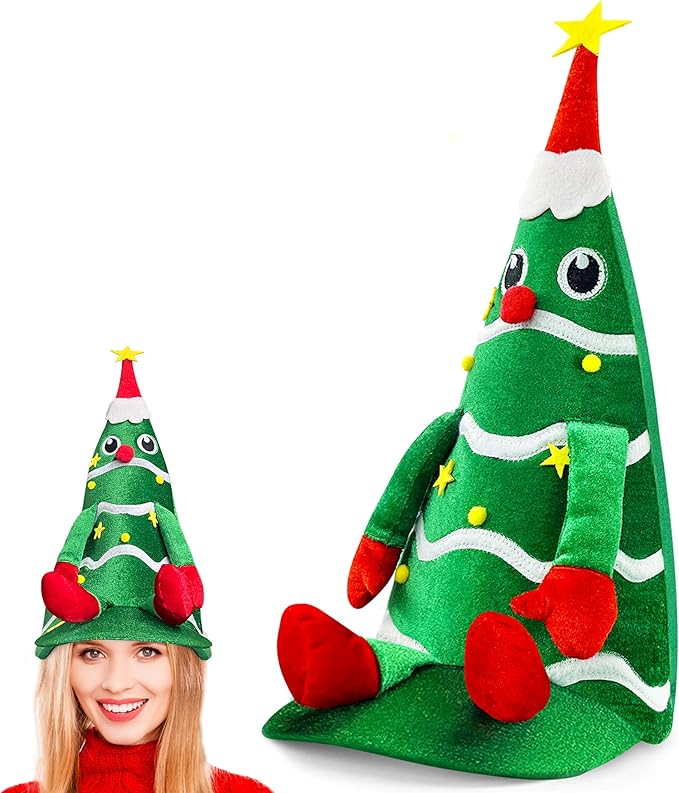 Christmas Hat,Gnome Hat, Strange Dr.Seuss Hats,Holiday Duck Cap for Xmas New Year Festive Party Supplies