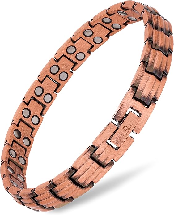 Copper Bracelets for Women - 6200 Gauss Power | 3X Strength Copper Bracelet | Magnetic Bracelets for Women - Adjustable Fit | 99.99% Pure Copper Bracelet for Women | Stylish Copper Jewelry