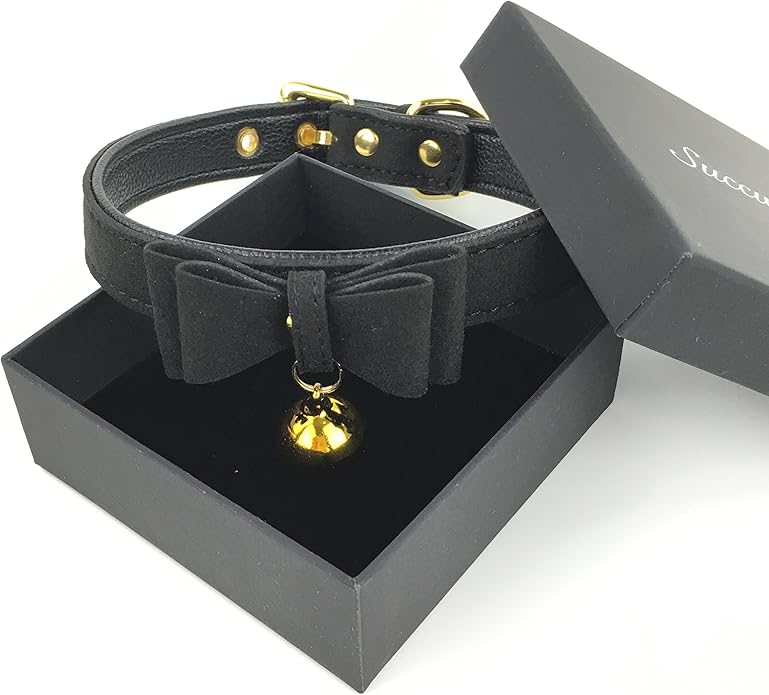 Bell Choker Collar Necklace Lolita Bow Collar Cat Kitty Velvet Necklace