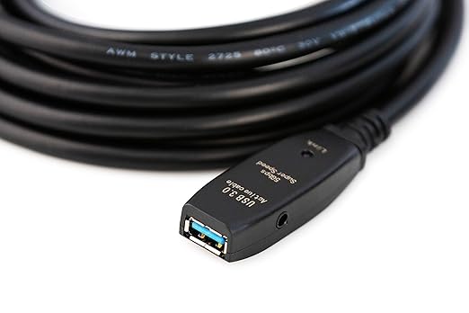 16 Feet Active USB Extension Cable 3.0 Male to Female with A Extension chipset Signal Booster - Active Extension/Repeater Cord 5 Meters / 16 Feet