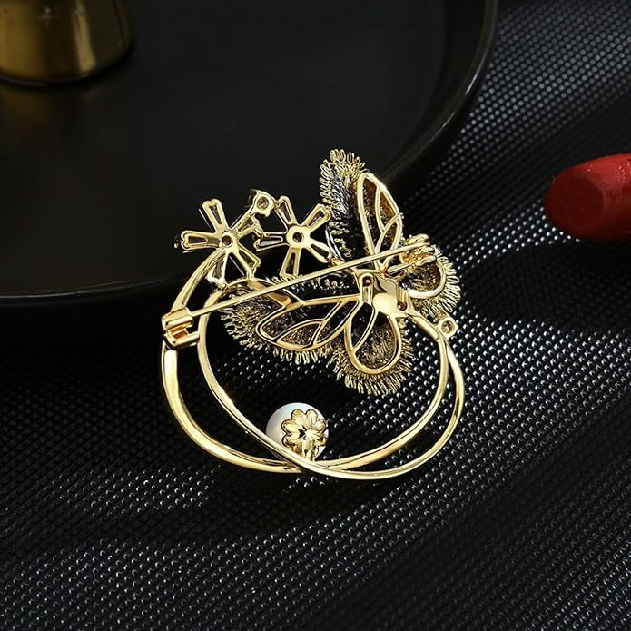 Animal Brooch for Women Girls Rhinestone Animal Brooch Lapel Pin Jewelry Gift for Mom Wife
