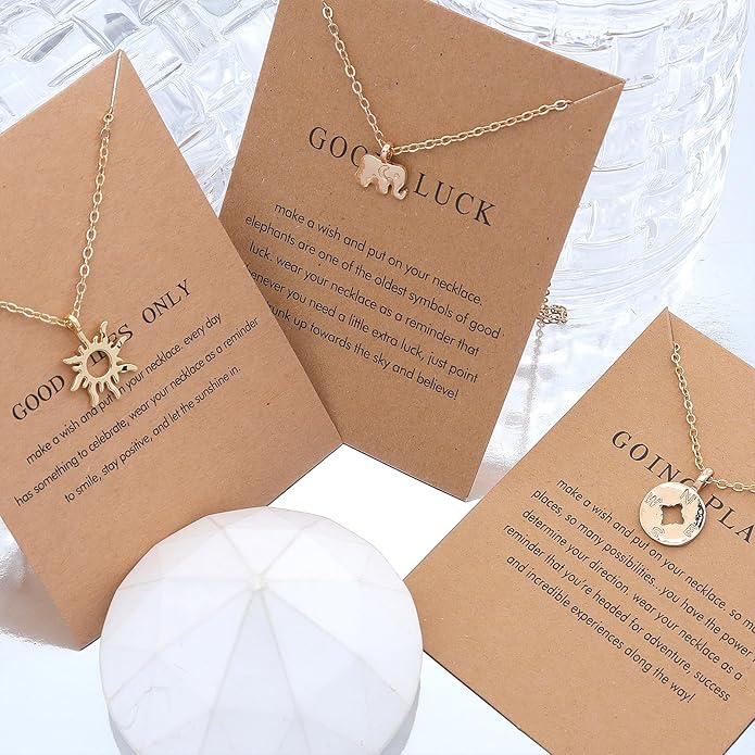 Rrdaily Stylish 9Pcs Gold Plated Necklace Set for Women,Simple Wings Butterfly Pendant Choker Necklace,Striking Friendship Birthday Festival Jewelry Gifts