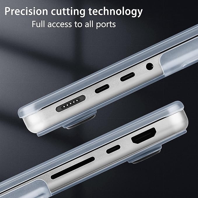 for MacBook Pro 16 inch Case 2021 2022 2023 2024 Release A3186 A3403 M4 A2991 M3 A2780 M2 A2485 M1 Pro/Max, Hard Shell Case with Screen Protector & Keyboard Cover, Engraving Moon
