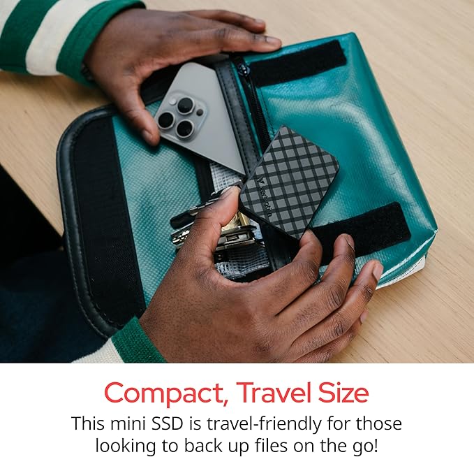 Verbatim 1TB Store 'n’ Go Mini External Solid State Drive USB 3.2 Gen 1 USB-C Connection - Diamond Black