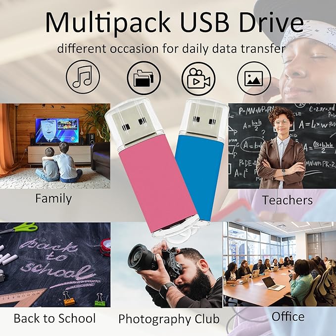 USB Thumb Drive 4GB Flash Drive 20 Pack Nicepicten FAT32 USB 2.0 Flash Drives Pack of 20 Metal Memoria USB 4GB Jump Zip Drive Memory Stick Pendrive with 20PCS Lanyard Label - Mixcolor 20 X 4 GB