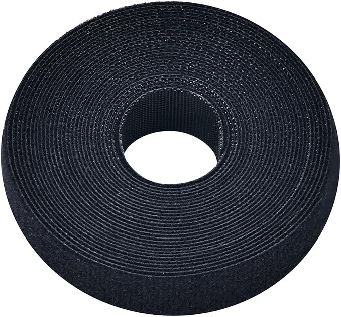 Pasow fastening tape Cable Tie Double Side Nylon Power Wire Management 3/4Inch 1 Roll Hook (5 Yards, Style 2)