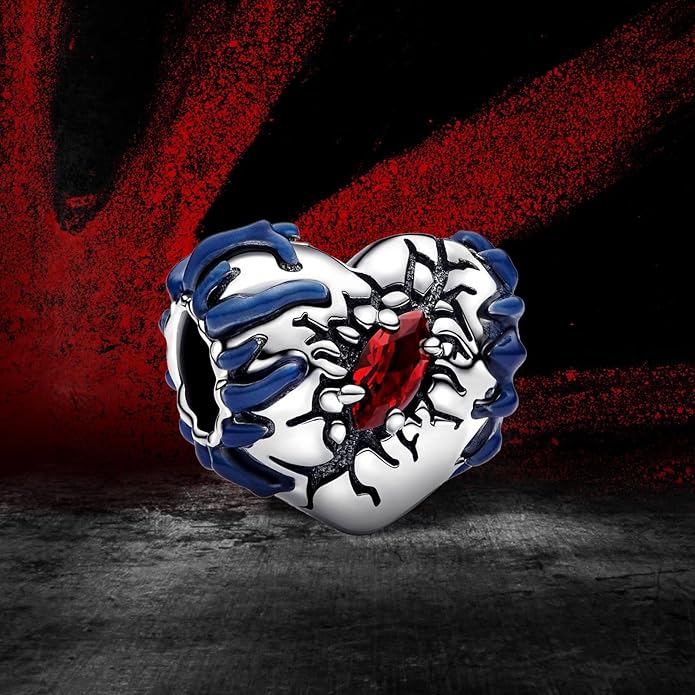 Cute Fashion Heart Charms,S925 Sterling Silver Charm,Bead for Bracelets and Necklaces,For Women Jewelry Present