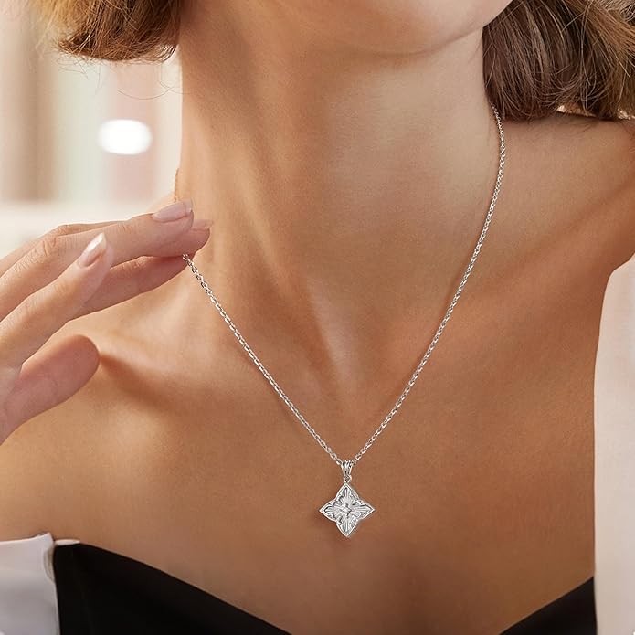 Fettero Gold Clover Necklace for Women Dainty 14K Gold Plated CZ Pendant Necklace Adjustable Chain Choker Charm Colorful Clover Pendant Lucky Necklaces for Women Jewelry